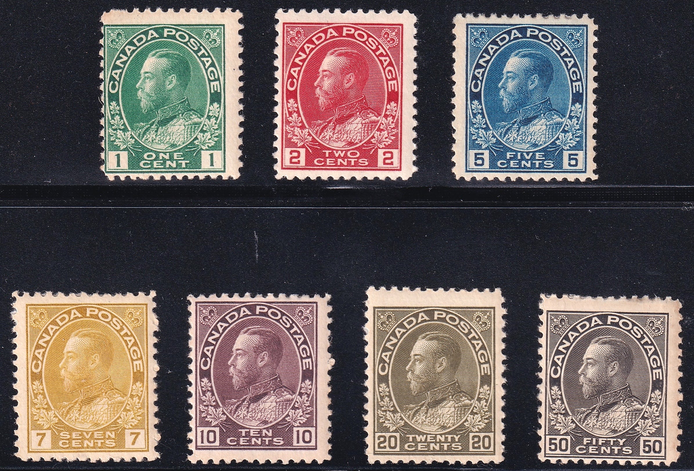 Canada 1911 George V Fresh Mint Set