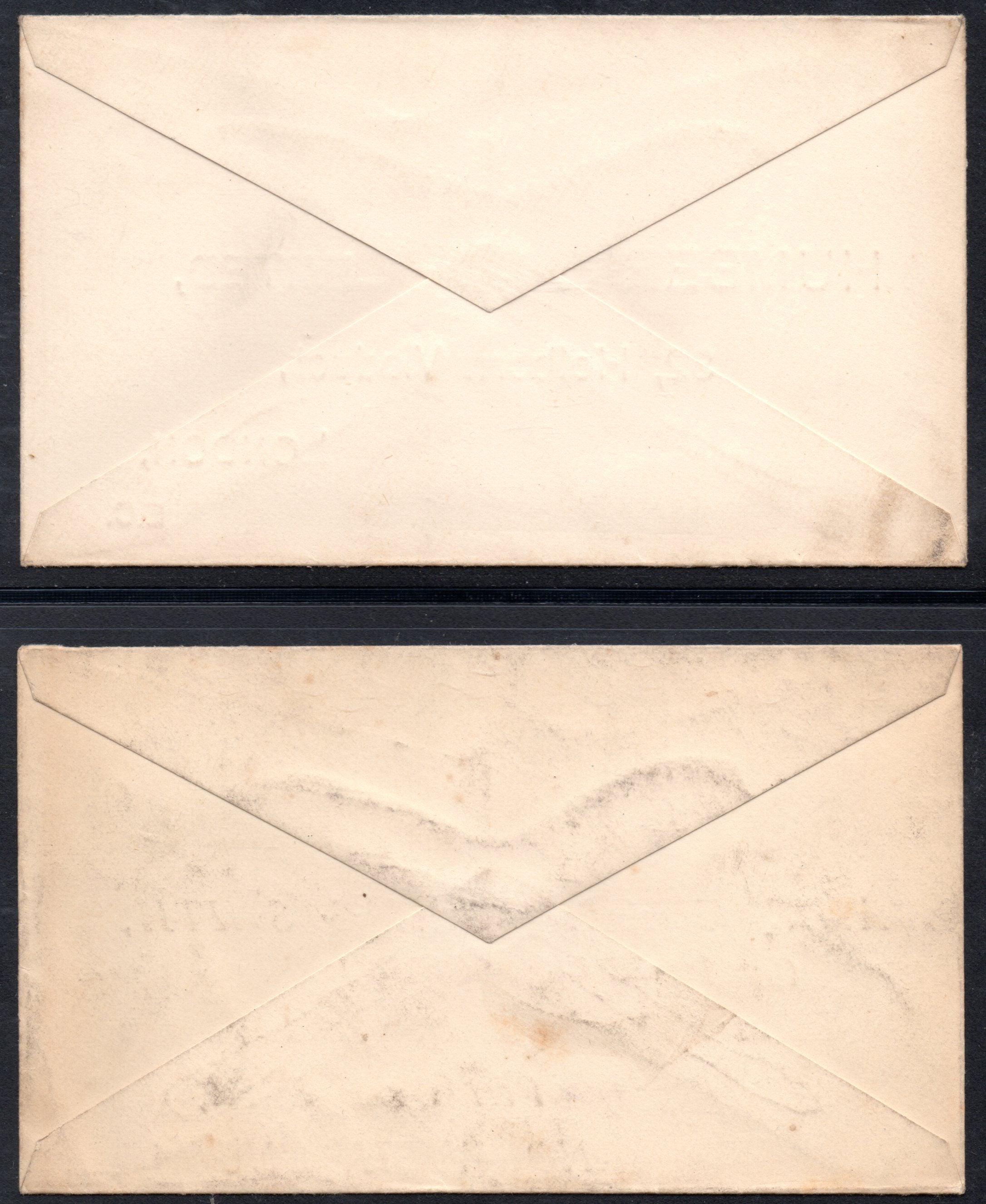 GB Queen Victoria Five Unused Penny Pink Envelopes All with Printed Addresses