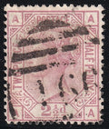 GB 1879 2½d Rosy Mauve Pl.16 Variety Broken 'A's