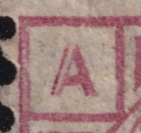 GB 1879 2½d Rosy Mauve Pl.16 Variety Broken 'A's