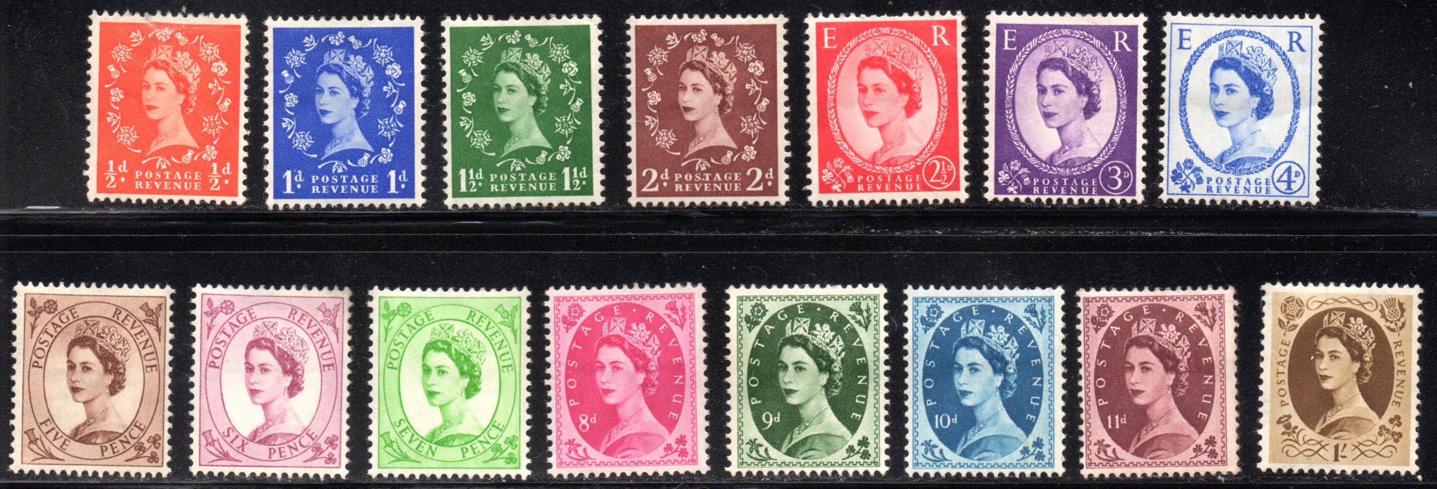 GB 1952/4 Tudor Mint Set to 1s