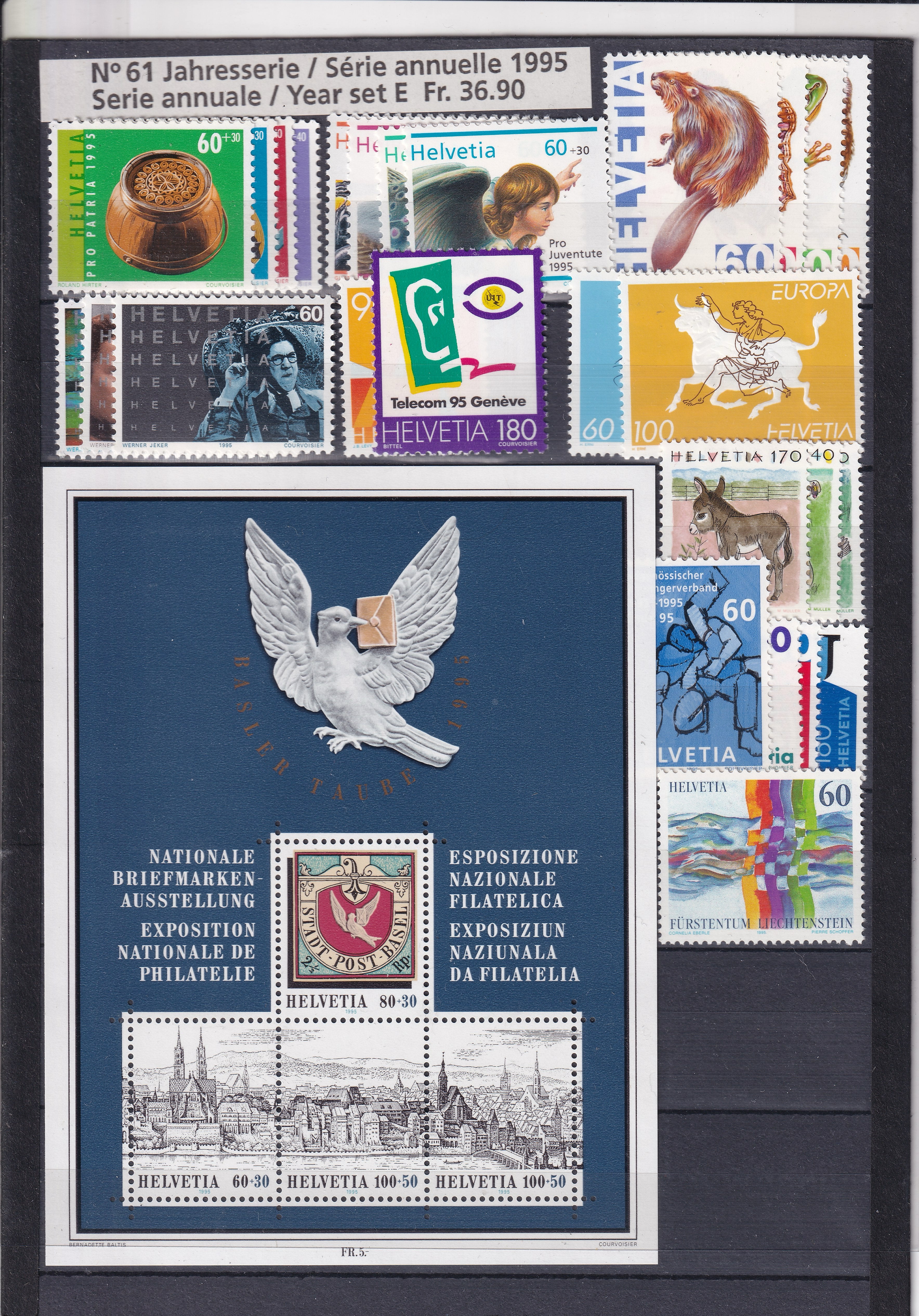 Switzerland 1995 UM Complete Year Set