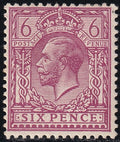 GB 1920 6d Fresh Mint Perf 14