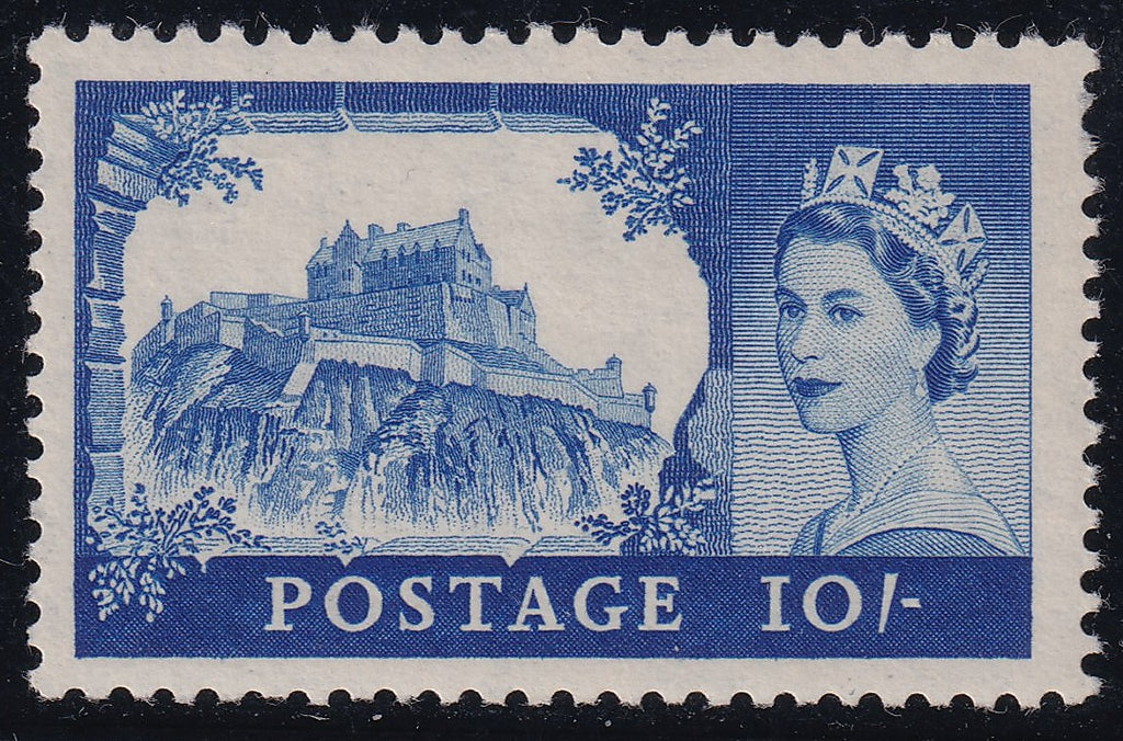 GB 1955 10s Ultramarine UM