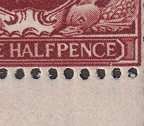 GB 1934 UM Control Strip of Three Variety