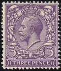 GB 1924 3d Fresh Mint 'Broken 3' Variety