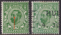 GB 1911 ½d Bright Green Die IB Fresh MM Variety