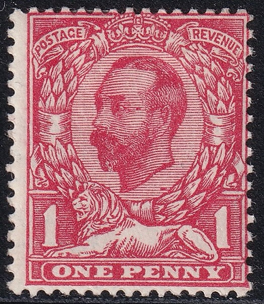 GB 1911 1d Die 1B MM Varieties