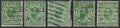 GB  1911 ½d VFU Bluish Green Shade Die IB
