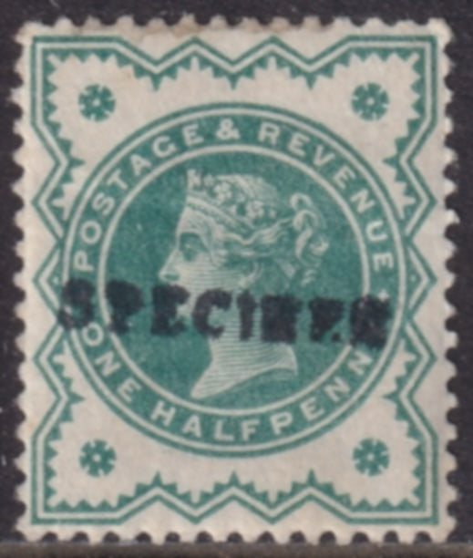 GB 1900 ½d Blue-green Mint Specimen Type 15