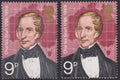 1973 9p British Explorers Post Office Fresh UM Grey-black (Jacket & Tie) Omitted