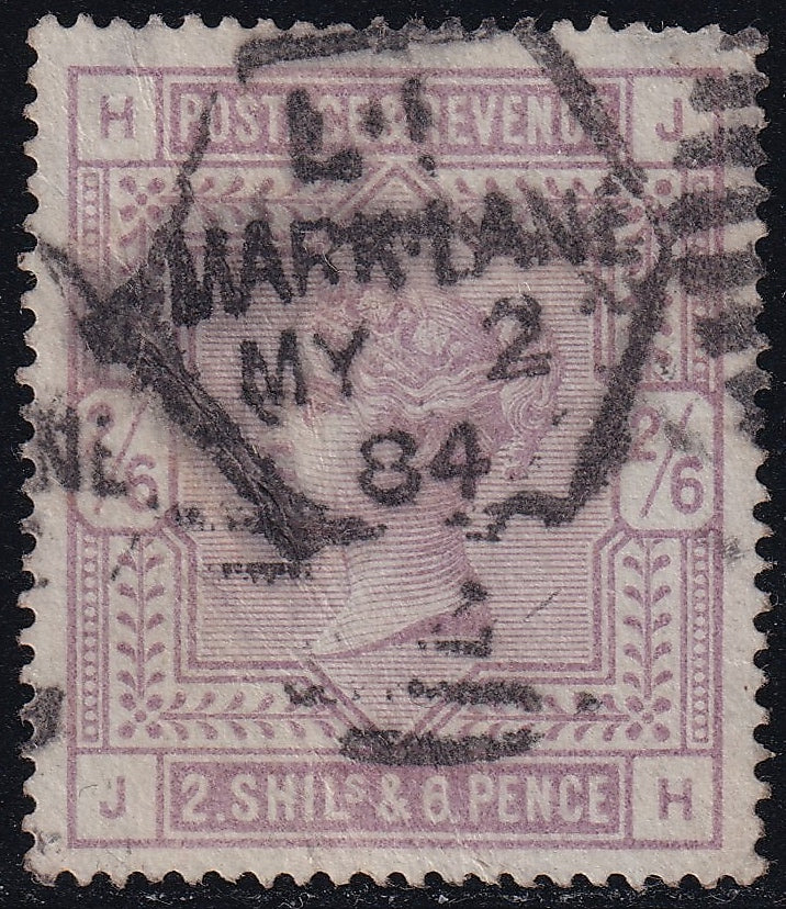 GB 1883 2s6d Blued Paper VFU