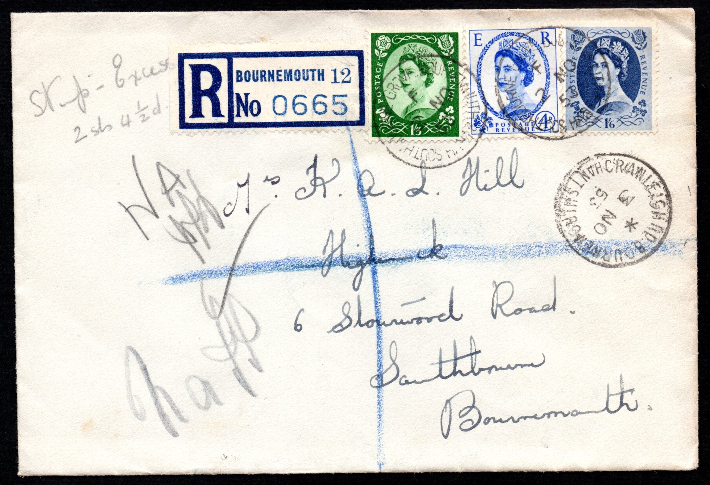 GB 1952/3 Two FDCs
