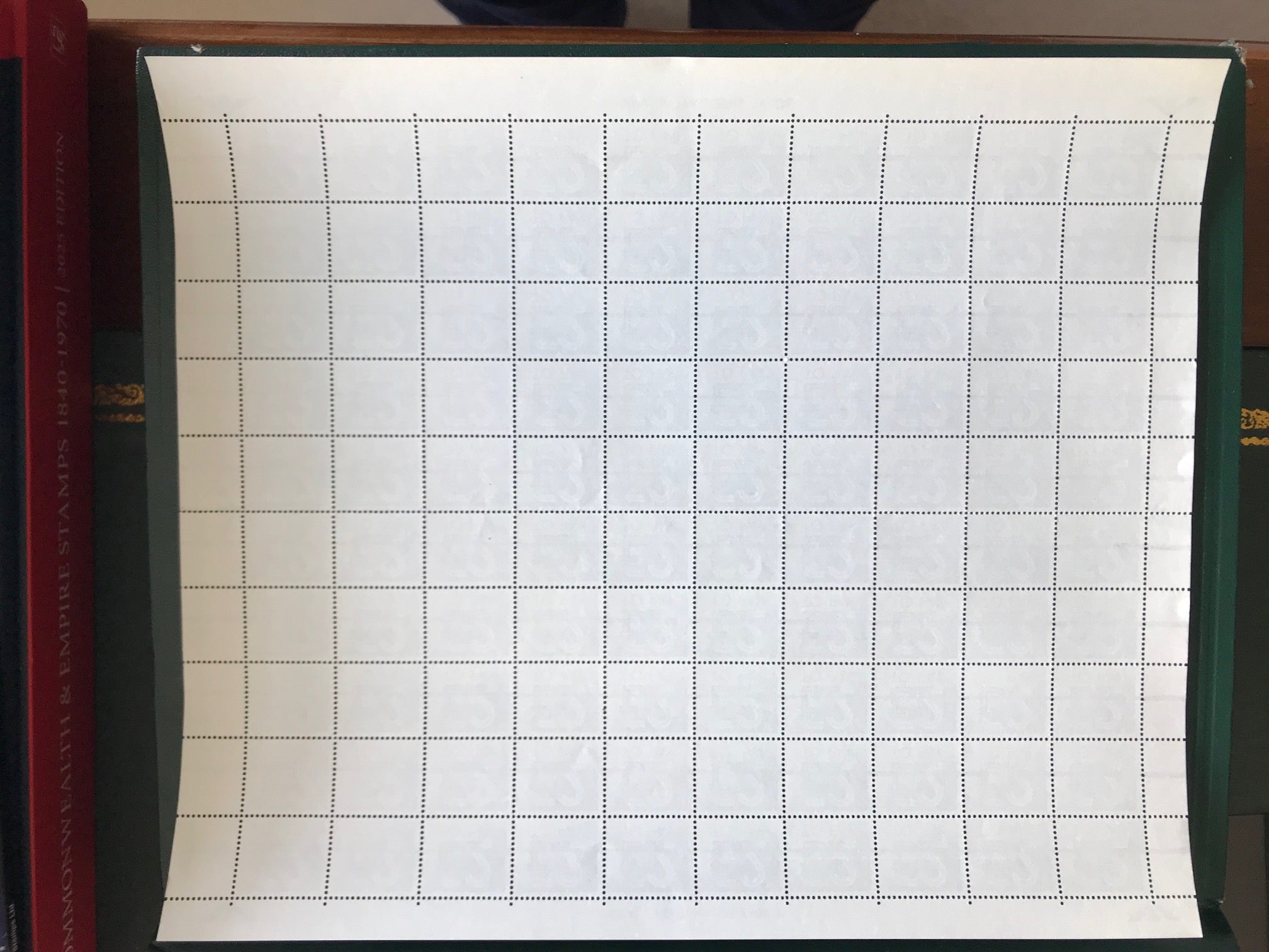 GB 1982 £2 Postage Due Complete Sheet 100 with Training Bars