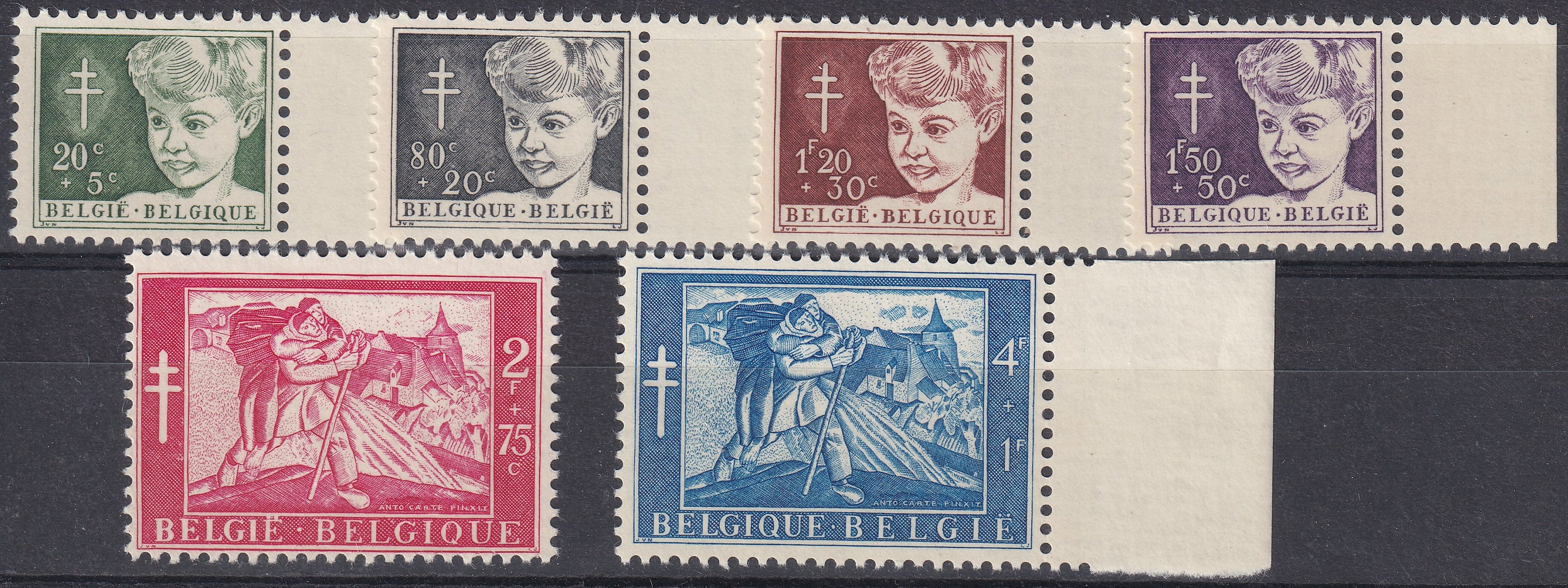 Belgium 1950 to 1954 Five Sets Mainly Superb Unmounted Mint