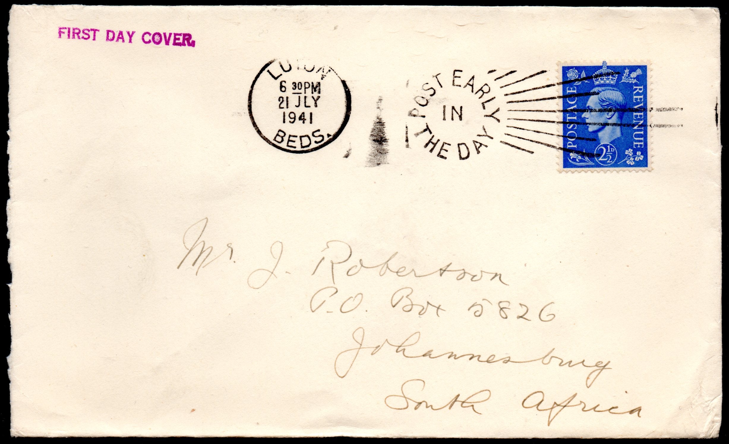 GB 1937/51 Four G6 FDCs