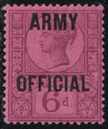 GB 1901 QV 6d ARMY OFFICIAL LMM