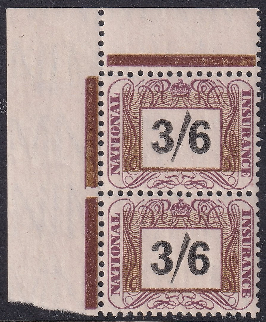 GB 1948/51 3/6 NI UM Pair