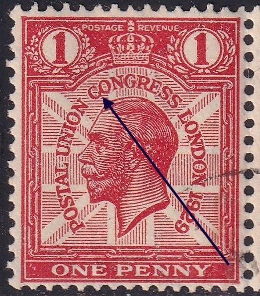 GB 1929 1d PUC Used CO Joined Variety