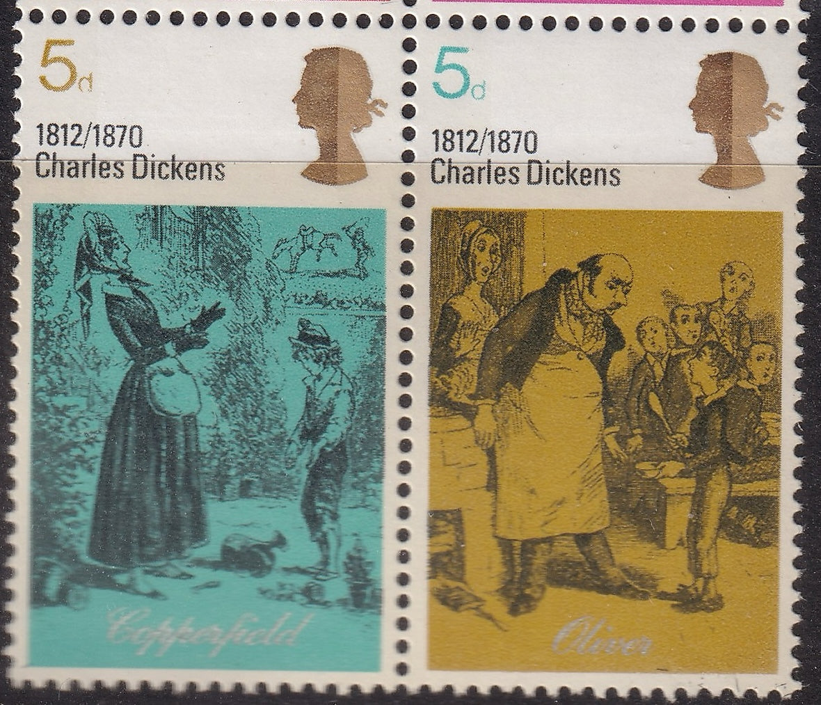 Great Britain 1970 Literature Presentation Pack Including Varieties Dry Print Two 5d Denominations