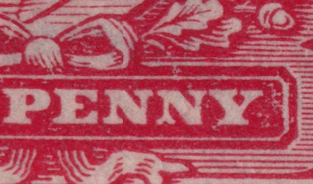 GB 1902-11 1d Scarlet Shade Mint Varieties Over-inking on O of ONE