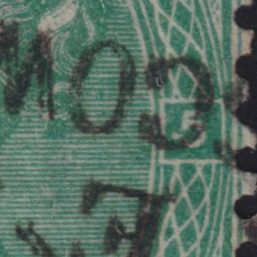 GB 1871 1s Green Pl. 5 Used Variety
