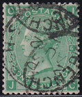 GB 1871 1s Green Pl. 6 CDS Used Variety