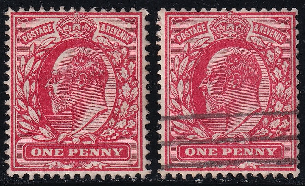 GB 1902 1d MNG Variety
