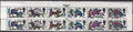 GB 1966 BOH 4d UM Strip of Six Grey Shift