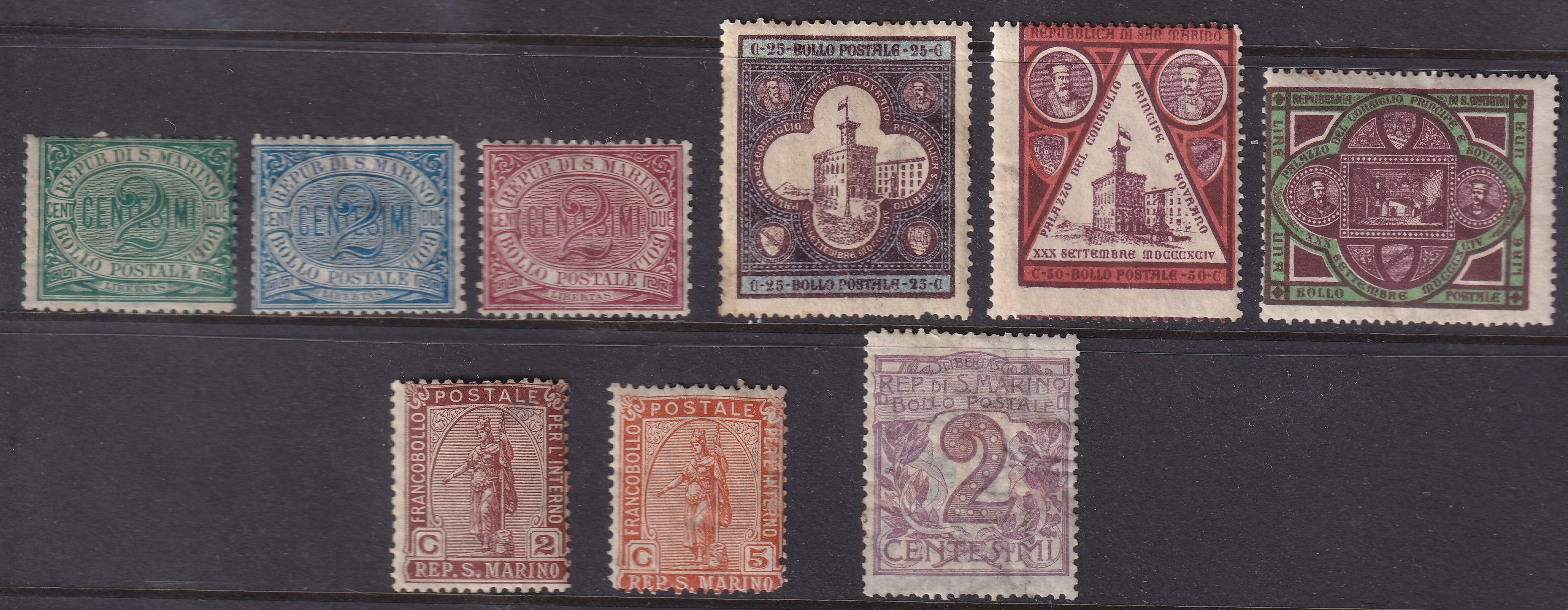 San Marino 1877 Onward Small Mint Selection