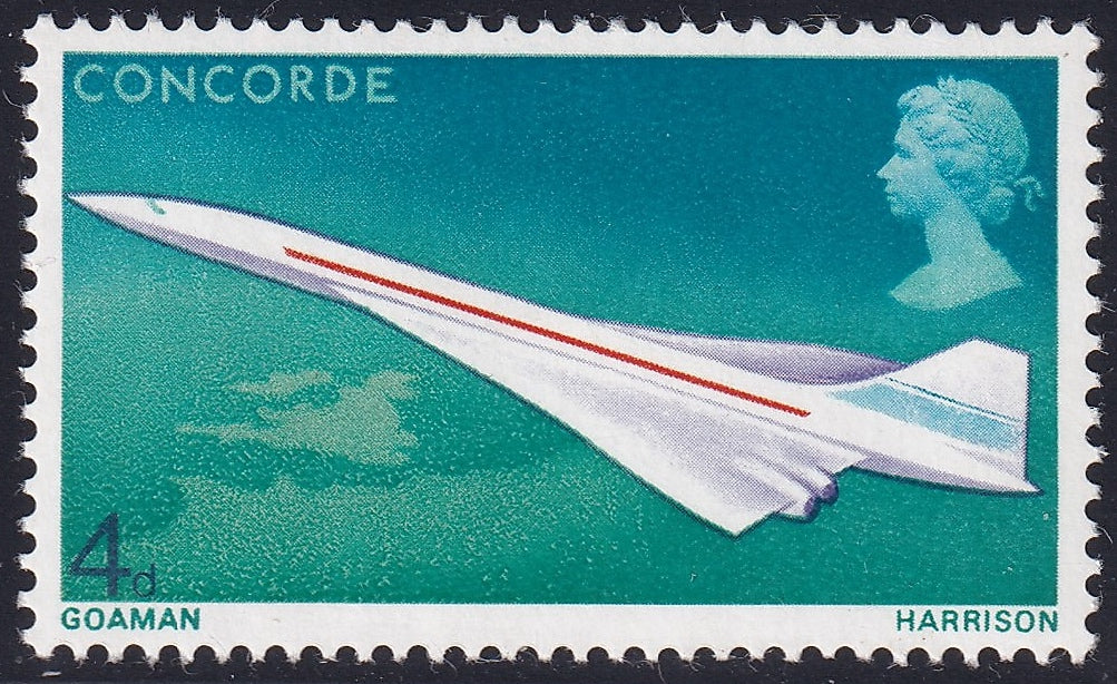 Great Britain 1969 4d Concorde Varieties Mint Selection Unmounted Mint and Mounted Mint