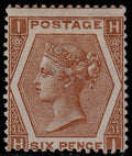GB 1872 6d Pl.11 Dp Chestnut FMM