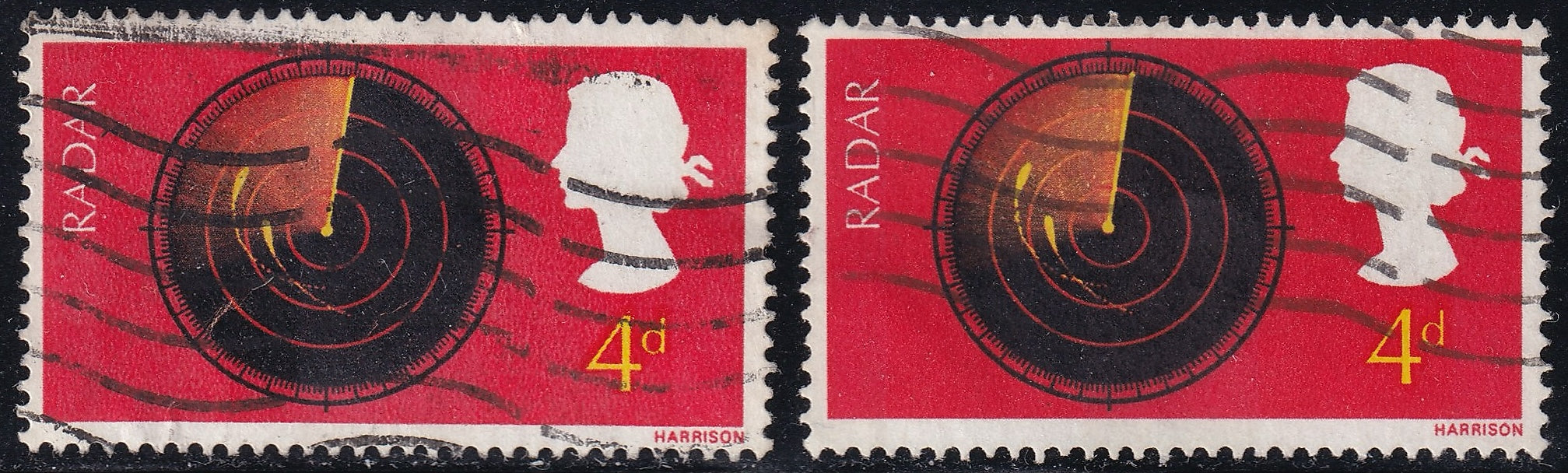 GB 1963/67 Four Used Varieties