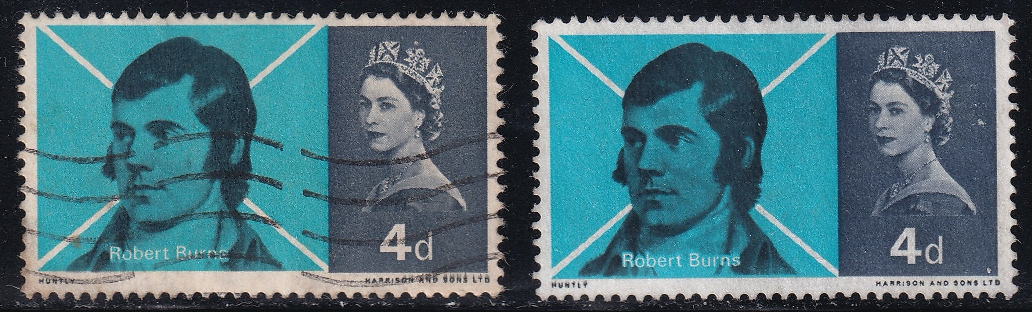 GB 1963/67 Four Used Varieties