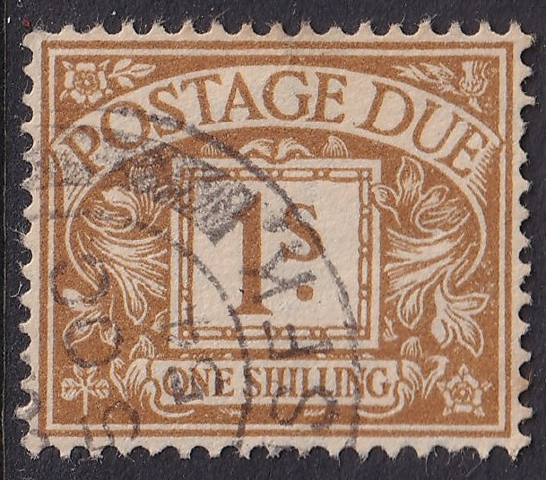 Great Britain 1951 1s Ochre Scarce Sideways-inverted Watermark CDS Used