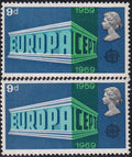 GB 1969 9d UM Black Shift Variety