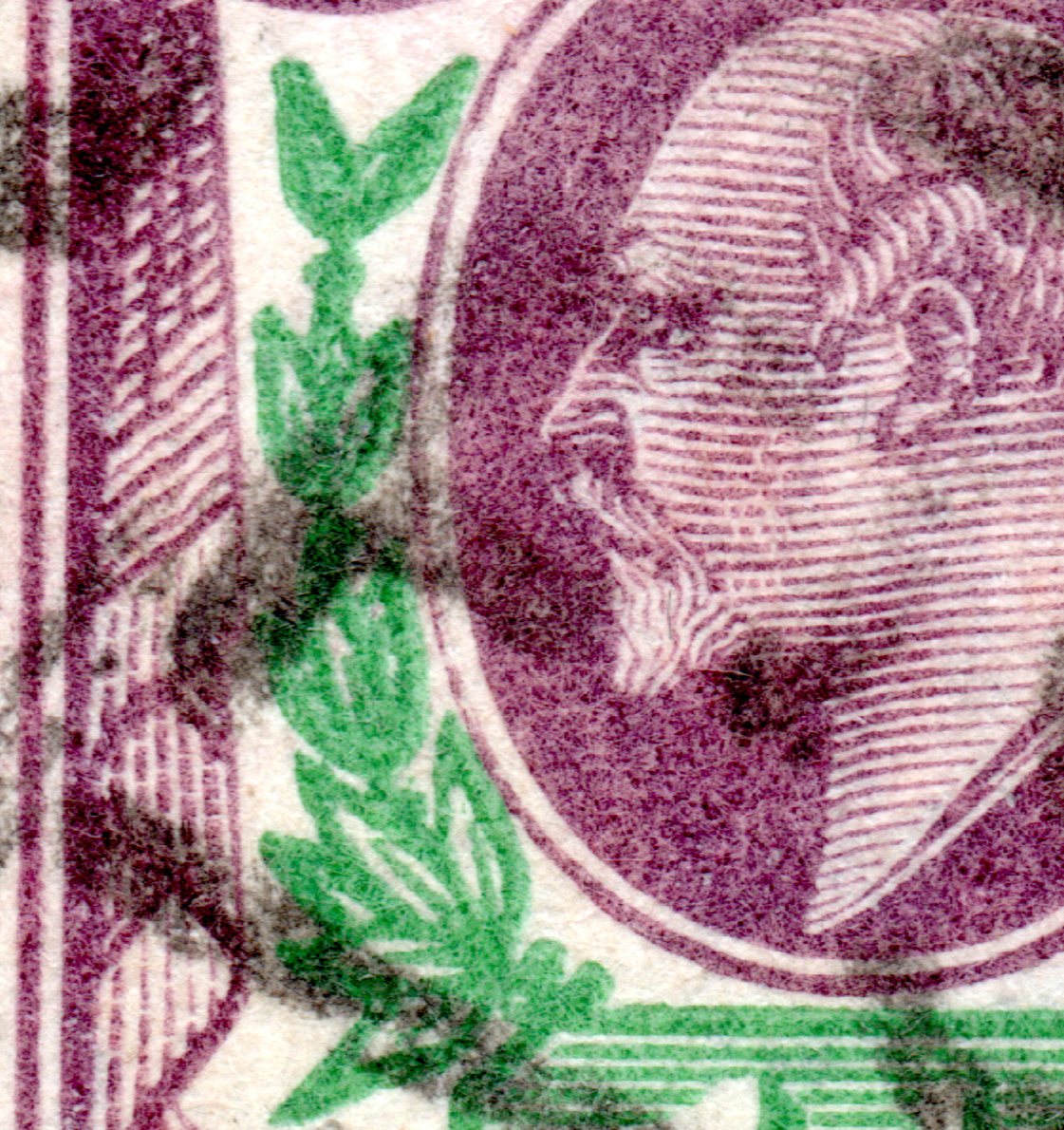 GB 1912 1½d SH FU with Varieties