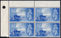 Great Britain 1948 2.5d Stamp Unmounted Mint Block of Four