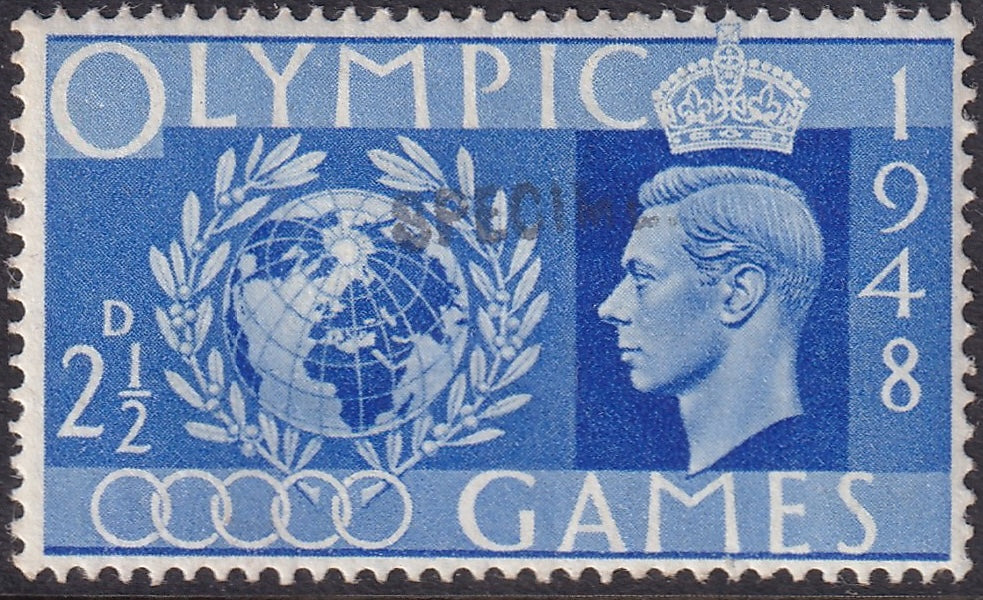 Great Britain 1948 Specimen Stamps MM Set inc 2.5d 3d 6d 1s