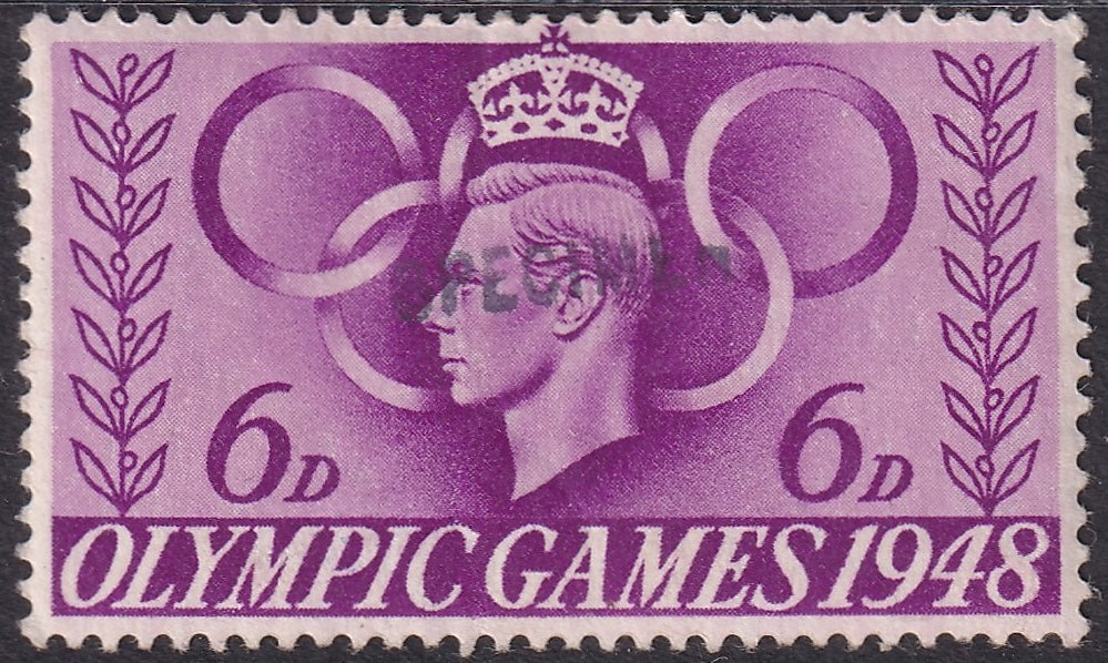 Great Britain 1948 Specimen Stamps MM Set inc 2.5d 3d 6d 1s