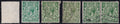 Great Britain Halfpenny Used Shades Stamps Variety Watermark
