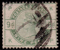 Great Britain 1883 9d Dull Green Used Stamp