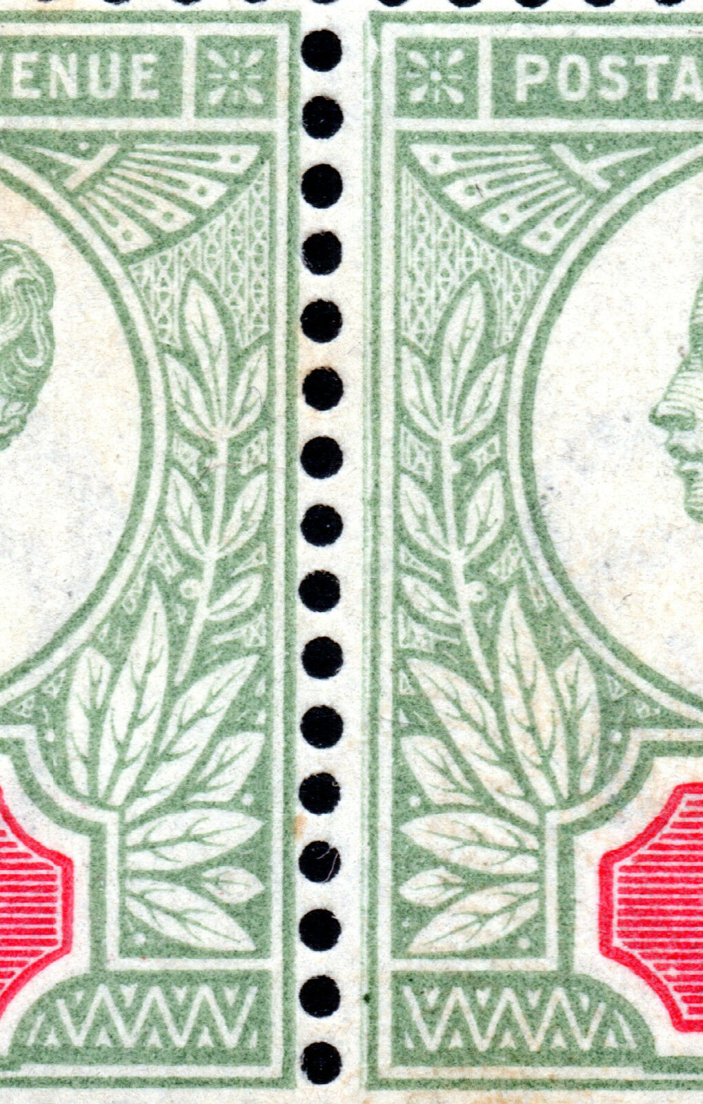 Great Britain 1887 2d Mint Block of Four with Double Frame Line Variety at Left