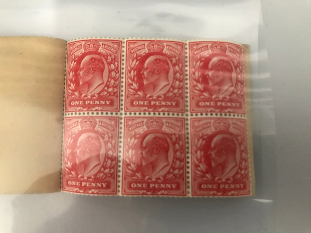 Great Britain 1904 Scarce Early 2s 0½d Booklet Unmounted Mint Panes Including Displaced Inverted Watermark