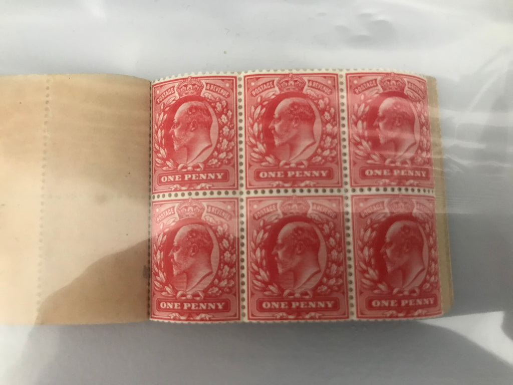 Great Britain 1904 Scarce Early 2s 0½d Booklet Unmounted Mint Panes Including Displaced Inverted Watermark