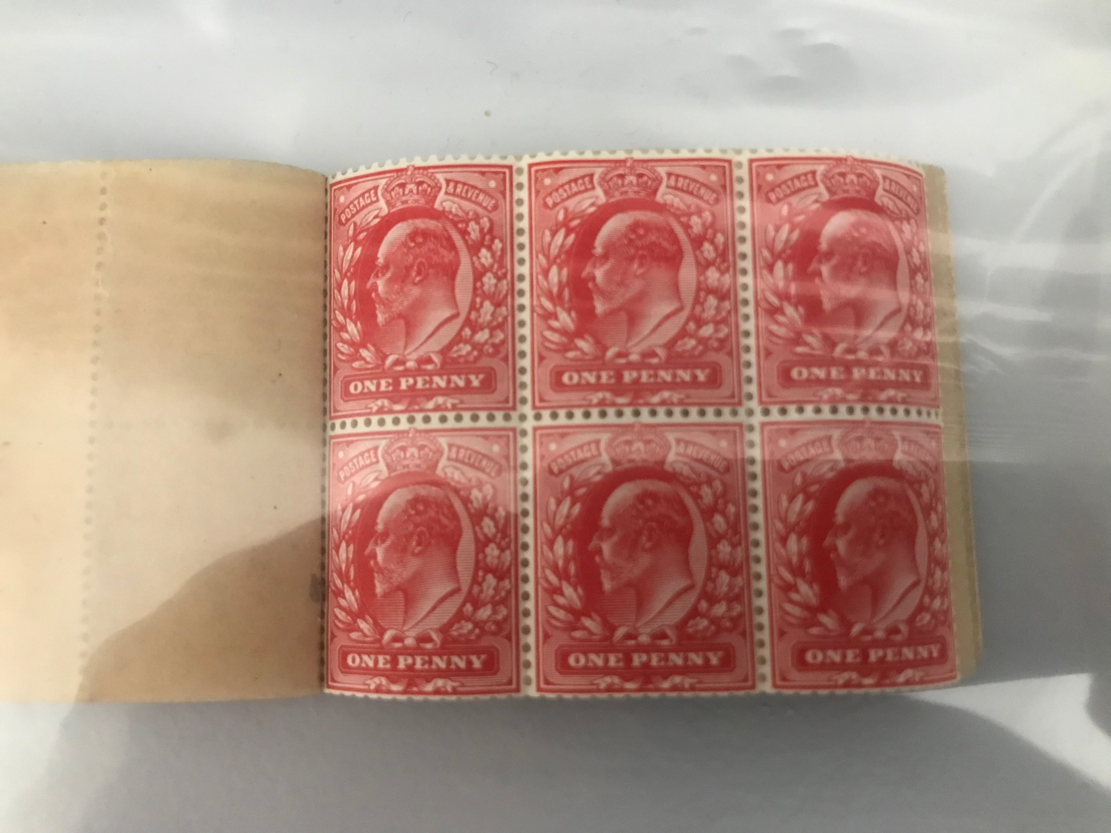Great Britain 1904 Scarce Early 2s 0½d Booklet Unmounted Mint Panes Including Displaced Inverted Watermark