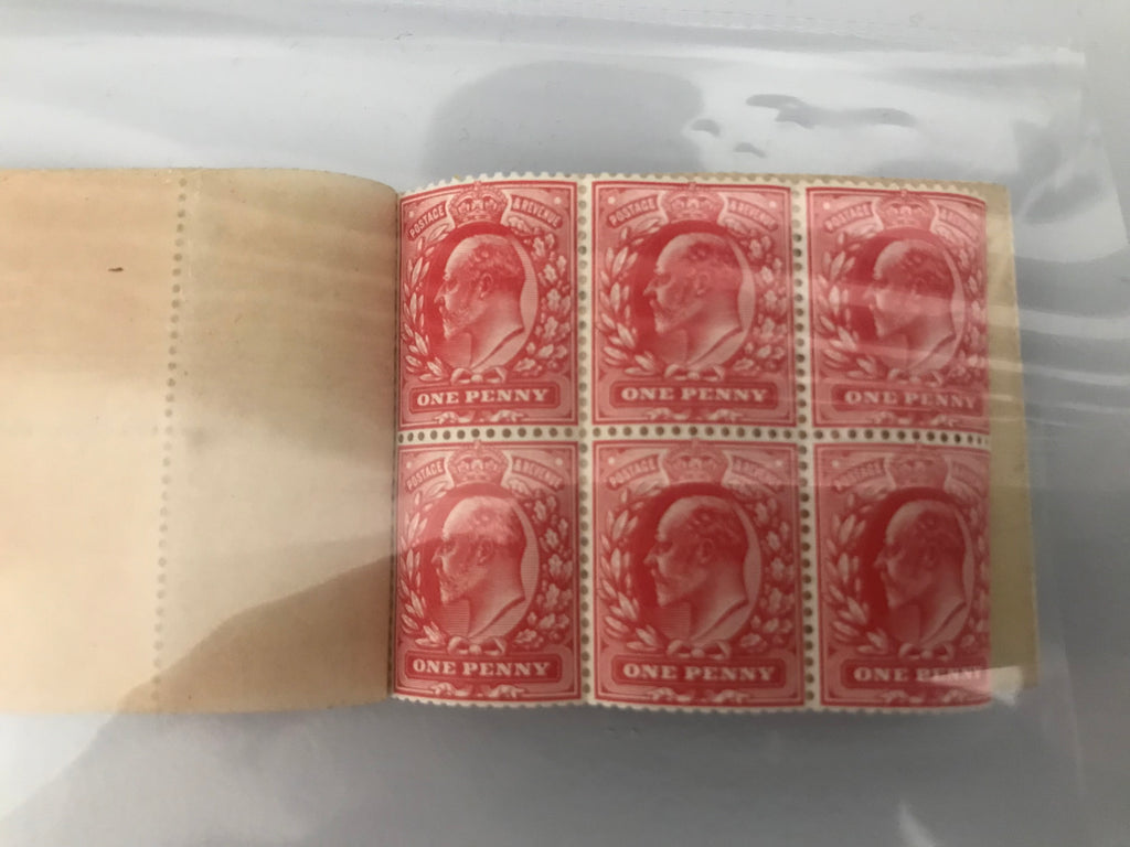 Great Britain 1904 Scarce Early 2s 0½d Booklet Unmounted Mint Panes Including Displaced Inverted Watermark
