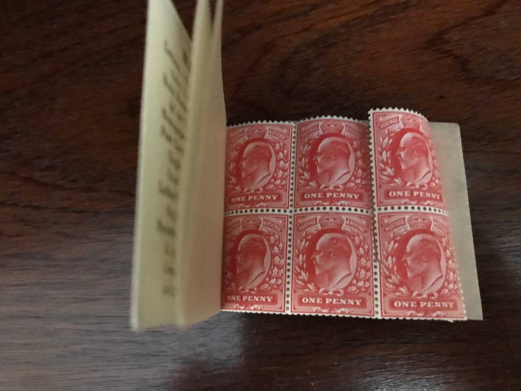 Great Britain 1904 Scarce Early 2s 0½d Booklet Unmounted Mint Panes Including Displaced Inverted Watermark