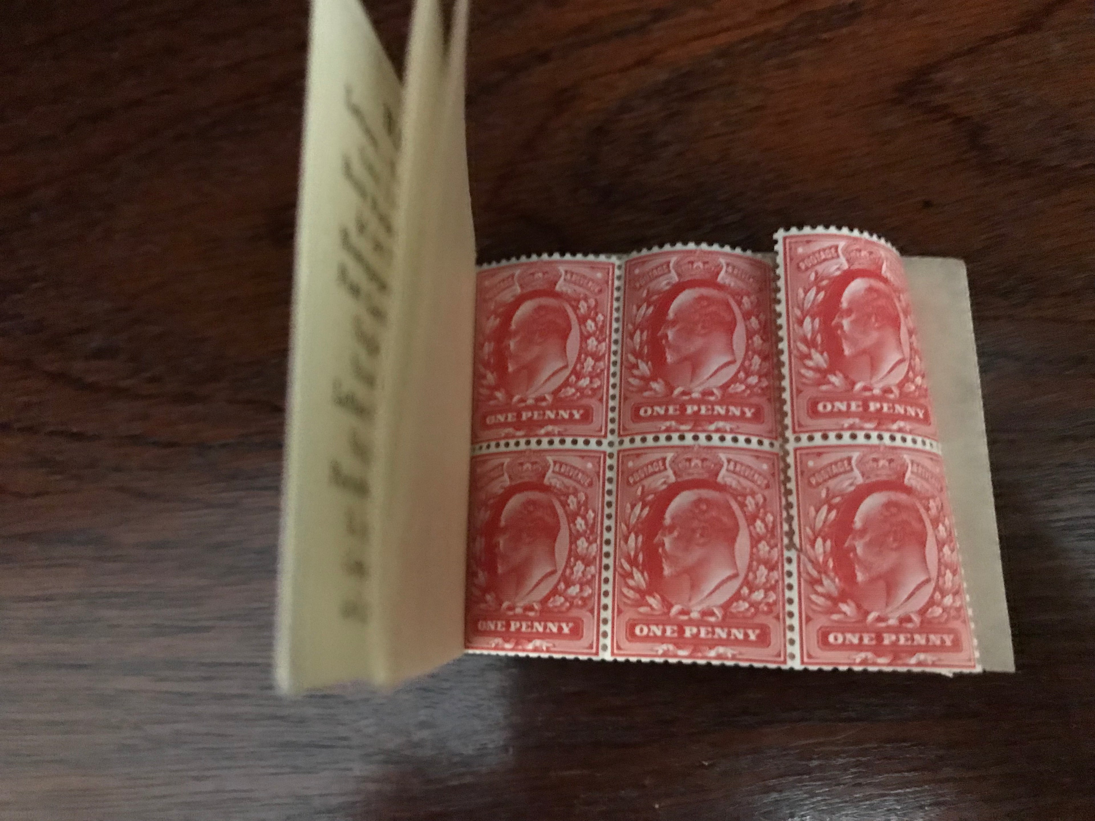 Great Britain 1904 Scarce Early 2s 0½d Booklet Unmounted Mint Panes Including Displaced Inverted Watermark