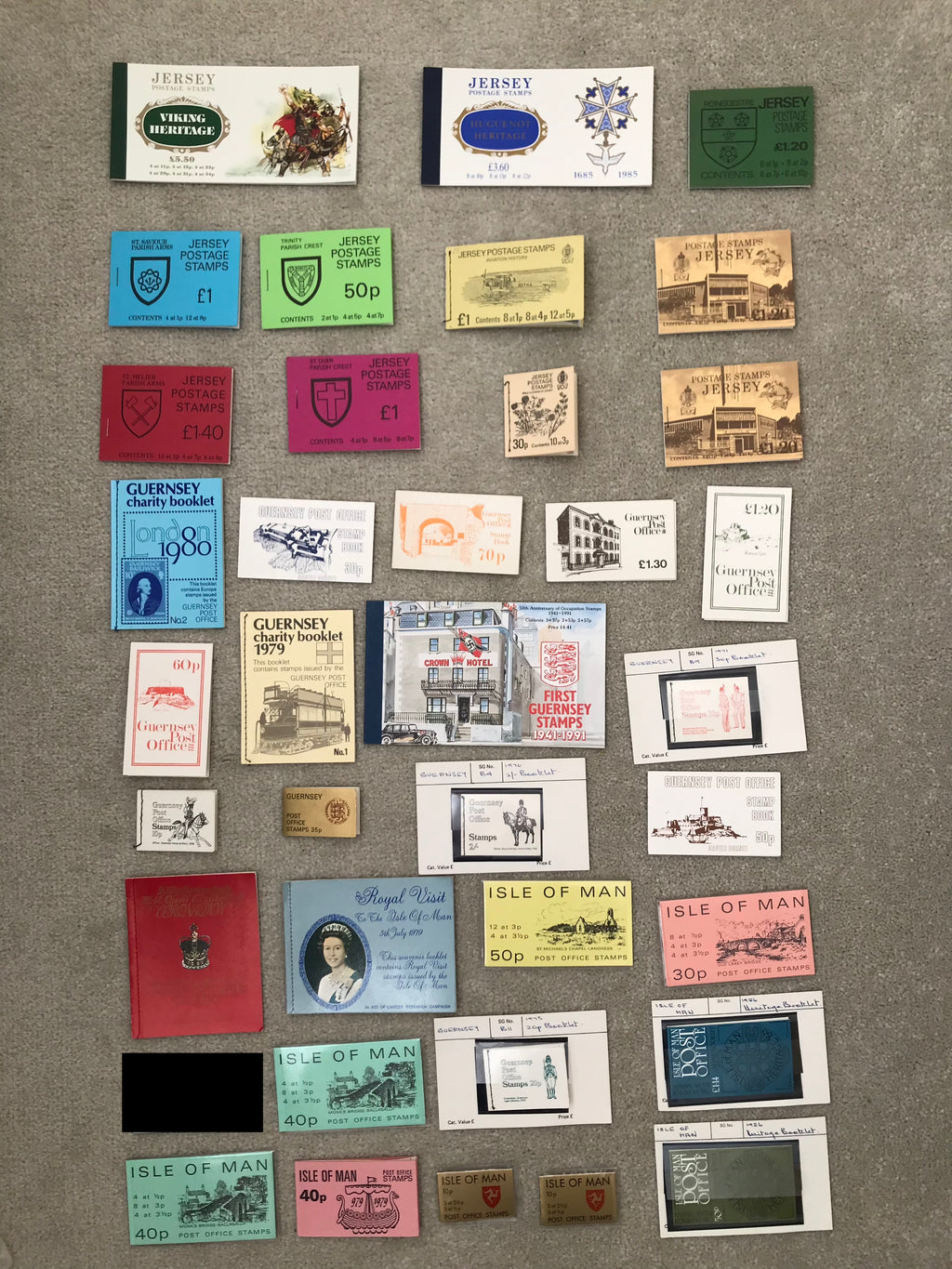 Great Britain 1970-90s Regional Stamp Booklets Collection with Charity Booklets